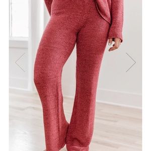 Knit lounge pants, size large